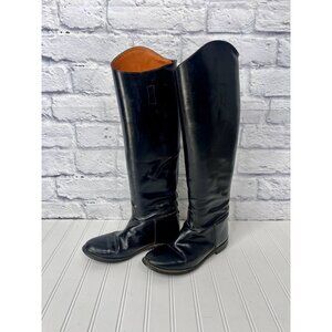 EISERS Women's Black "Last" Leather Ridding Boots US 8